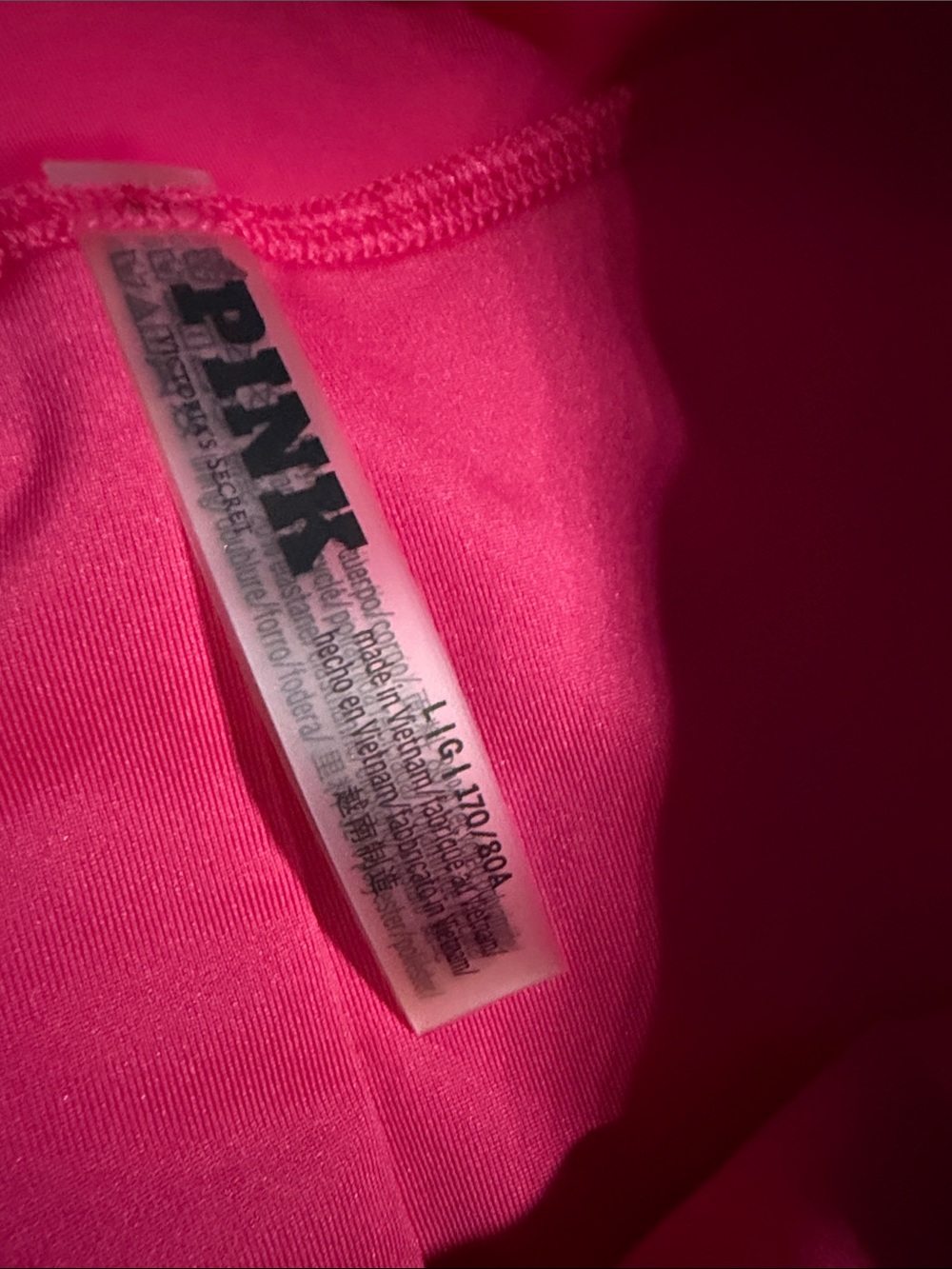 PINK Victoria's Secret Bright Pink Swim Set L - Picture 11 of 13